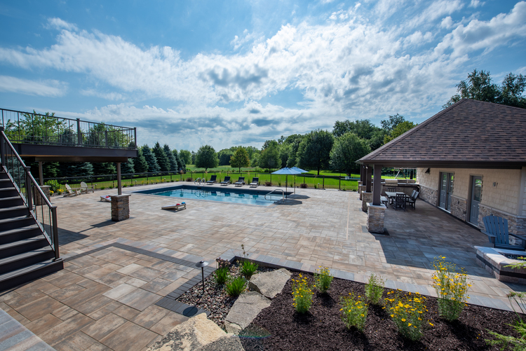 Achieving Unity with a Kitchen, Pool, and Firepit