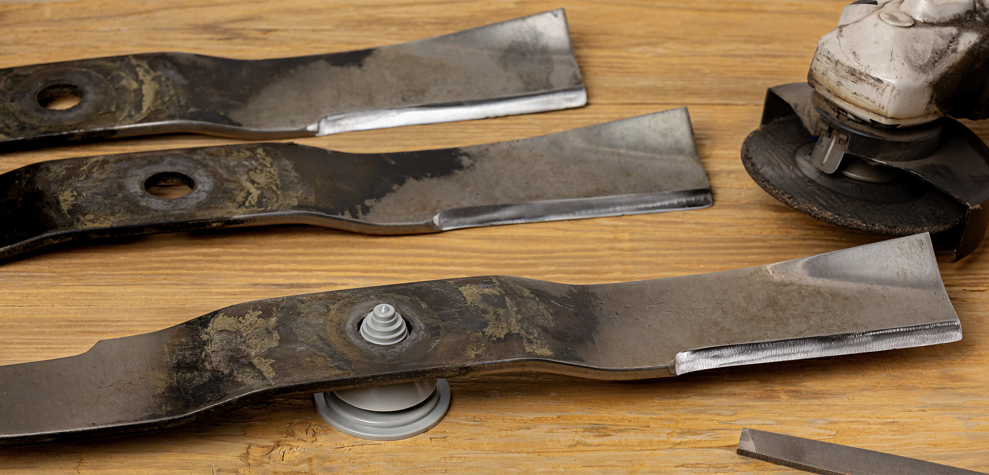 Make sure your mower blades are sharp